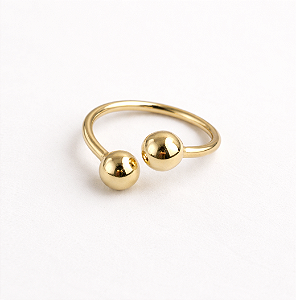 Anel de Bolas Ouro 18k