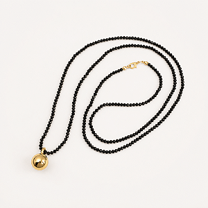 Colar Cristal Pingente Esfera
