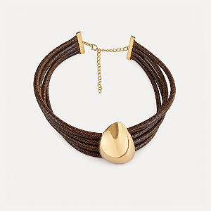 Choker Fio Marrom