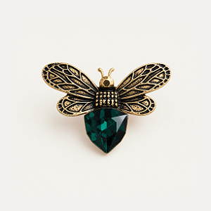 Broche Libélula Verde