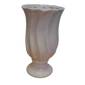 VASO CERÂMICA TORCIDO M BEGE