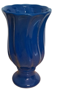 VASO CERÂMICA TORCIDO M AZUL BIC