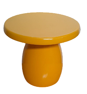 BOLEIRA CERÂMICA COGUMELO M AMARELO