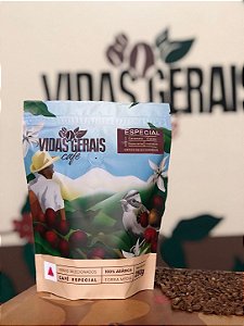 Café Vidas Gerais Especial 250g em grãos 100% Arábica - Região das Matas de Minas e Caparaó