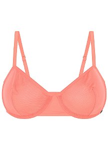 Sutiã Tule Meia Taça - Peach