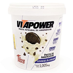 Vitapower Cookies & Cream - Pasta de Amendoim (1kg)