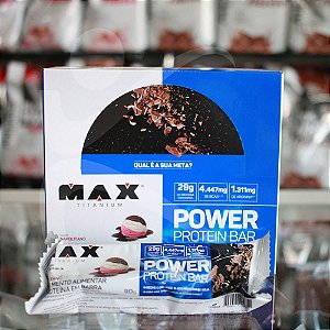 Power Protein Bar (8 un de 90g) Max Titanium