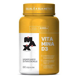 Vitamina D3 2000ui (60 caps) Max Titanium
