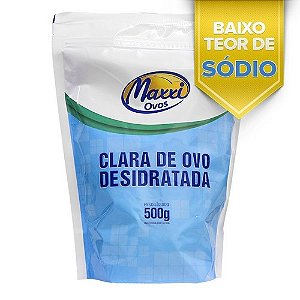 Albumina 50% Menos Sódio (500g) Sem Sabor - Maxxi Ovos