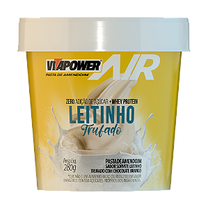 Pasta de Amendoim Air Leitinho Trufado (280g) - Vitapower