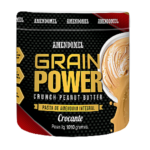Pasta de Amendoim Integral Crocante (1kg) - Amendomel Grain Power