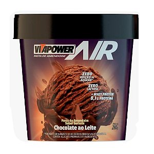 Pasta de Amendoim Air Sorvete Chocolate ao Leite (280g) - Vitapower