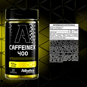 Termogênico Caffeinex 400mg (90 Caps) -  Atlhetica Nutrition
