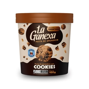 Pasta de Amendoim Cookies Cream (450g) - La Ganexa