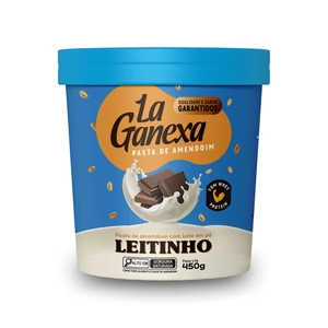 Pasta de Amendoim Leitinho com Whey Protein (450g) - La Ganexa