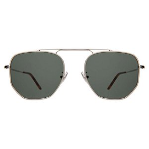 Illesteva Patmos Silver / Olive Flat