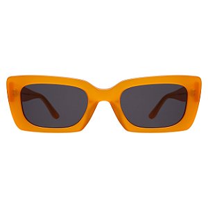 Illesteva Wilson Blaze Orange / Grey Flat Lenses