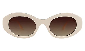 Illesteva Luna Cream w/ Brown Flat Gradient