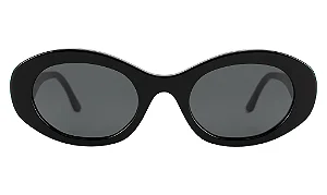 Illesteva Luna Black w/ Grey Flat Lenses