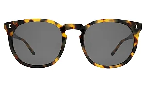 Illesteva Eldridge 56 Tortoise w/ Grey Flat Lenses