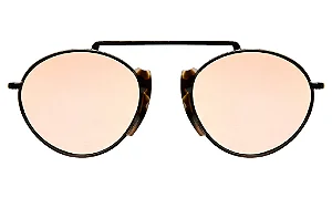 Illesteva Varese II White Tortoise/Gunmetal w/ Rose Mirror