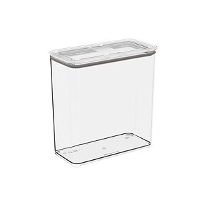 Pote Hermético Retangular Modo Ret. 2,7 Litros Ligth Gray Coza