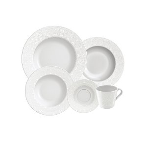 Aparelho de Jantar em Porcelana Decorada Alicia 20 Peças Tramontina