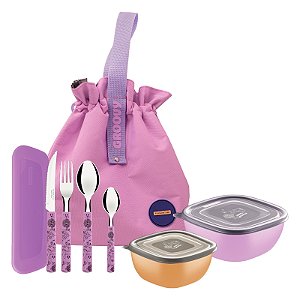 Kit Marmita com Bolsa Térmica Groovy Breakfast 8 Peças Tramontina