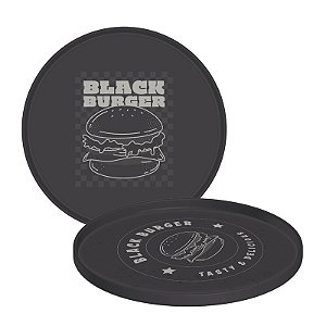 Prato Black Burger em Polipropileno Cinza Tramontina