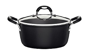Caçarola Mônaco Induction em Alumínio com Tampa de Vidro 24 cm 4,5 L Tramontina