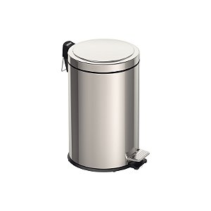 Lixeira Brasil em Inox com Pedal e Balde Interno 12 L Tramontina