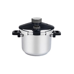 Panela de Pressão Presto em Aço Inox 5 Dispositivos de Segurança 22 cm 6 L Tramontina