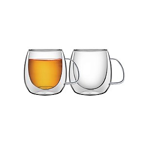 Conjunto de Xícaras para chá e cappuccino 200ml 2 Peças Tramontina