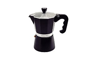 Cafeteira Expresso Italiana em Alumínio Preto 320 ml Tramontina