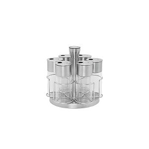 Porta-Temperos com Base Giratória Realce 6 Peças Tramontina