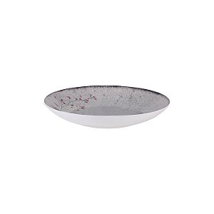 Jogo de Pratos Fundo Floralis 12 peças em Porcelana 21cm Tramontina