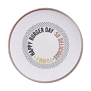 Jogo de Pratos Raso Chicago 12 peças em Porcelana 25cm Tramontina