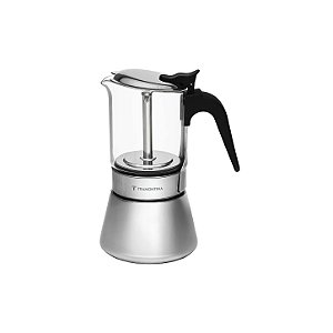 Cafeteira Italiana para Espresso Aço Inox e Vidro 300 ml Tramontina