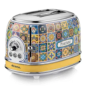Torradeira Elétrica Ariete 155 Positano p/ 2 Fatias 6 Níveis de Tostagem 750W - 220v