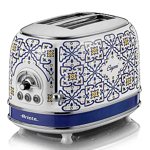 Torradeira Elétrica Ariete 155 Capri p/ 2 Fatias 6 Níveis de Tostagem 750W - 220v