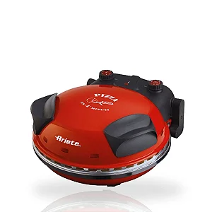 Forno de Pizza Elétrico Ariete 909 com Pedra Refratária 1200W 400ºC Vermelho - 220 v