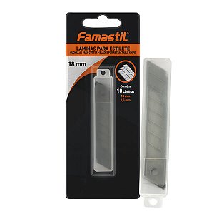 LÂMINA PARA ESTILETE 18 MM C/ 12 UN