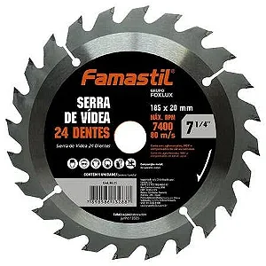 SERRA VIDEA 7 1/4 24 DENTES 185X20MM