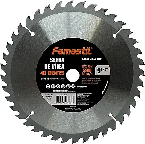 SERRA VIDEA 9 1/4 40 DENTES 235X22,2MM