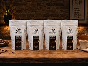 Kit 4 Cafés 250g MOÍDO SUPREMO Notas de Chocolate ao Leite