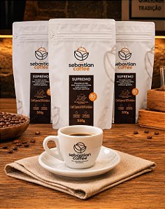 Kit Promocional - 3 Cafés GRÃOS 500g com Xícara BRINDE