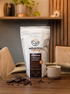Café 500g GRÃOS - SUPREMO Notas de Chocolate ao Leite - 85 pontos