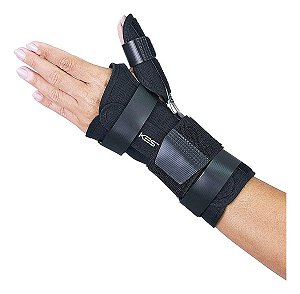 Tala Curta Órtese Punho Polegar  Kestal Preto