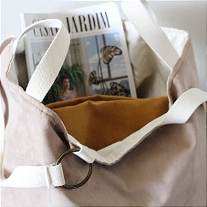 BOLSA GRANDE FLORIPA CAMURÇA AREIA