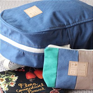 MOCHILA CAMURÇA PORTO BELO AZUL SAFIRA